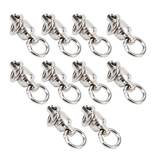 aqxreight 10pcs Edelstahlvogelfußringe für Papageien Beintraining und Aktivitätsbetreuung (8#) von aqxreight