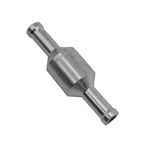 aqxreight 6 Mm Inline Einweg-Schachmantil-Kraftstoffgas-Vakuum-Aluminiumventilventilableut (6MM) von aqxreight