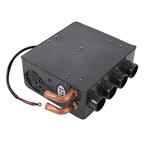 aqxreight Autoheizung 12 V Grau 8A 4 Löcher Niedriger Geräusche Energieeinsparung für Kraftstofffahrzeuge Winterauto an Ihren Beinen und Frost und der Temperaturthermie High Macht Autoheizung Wärme von aqxreight