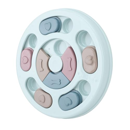 aqxreight Engagiertes Puzzlespielzeug für Hunde und Katzen Interactive Slow Feeder Design Zum Essen und Spaß (Blue) von aqxreight