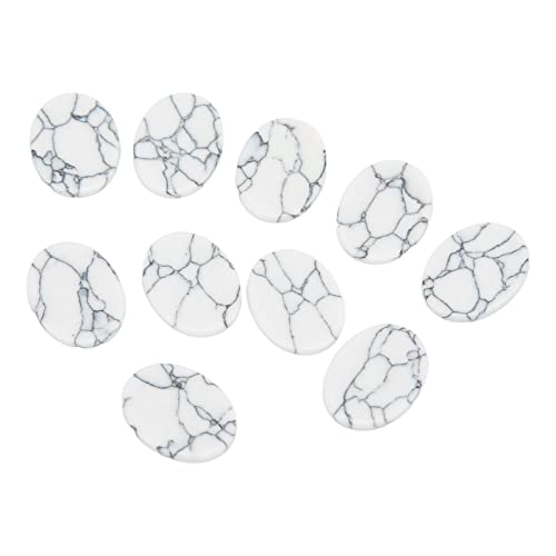 aqxreight Erhöhen Sie Ihre Basteln mit 10 Prozent Flachen Türkisfarbenen Steinen, die Ideal für DIY -Schmuckdesign und -Projekt (Breite 10 mm lang 14mm) von aqxreight