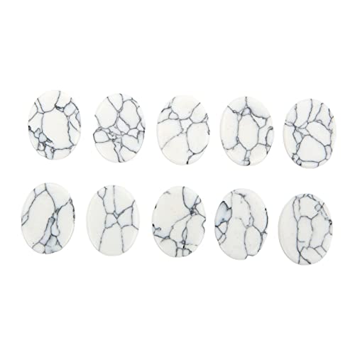 aqxreight Erhöhen Sie Ihre Basteln mit 10 Prozent Flachen Türkisfarbenen Steinen, die Ideal für DIY -Schmuckdesign und -Projekt (Breite 12 mm lang 16mm) von aqxreight