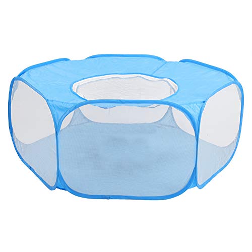aqxreight Faltbares Automatisch Geöffnetes Haustierplaypen für Kleine Tiere Innen Im Freien Im Freien Hamster Reptile Übung Blau (Himmelblau) von aqxreight