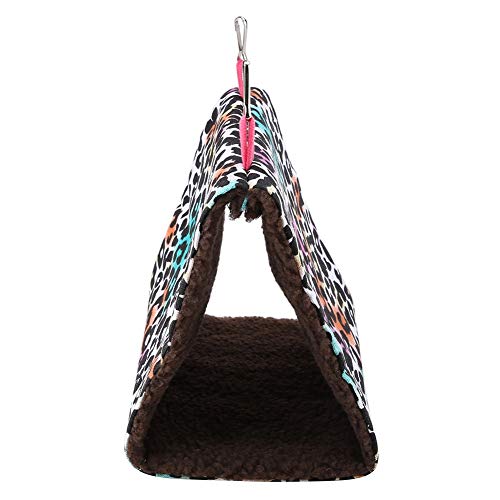 aqxreight Haustier Vogel Warmes Weiches Hängematte Hang Hütte Zeltbett Höhle Schwungspielzeug (White) von aqxreight