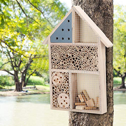 aqxreight Hölzerne Bienenhaus Wood Room Hotel Shelter Gartendekoration Nester Schachtel für Tunnel Eigene Hausbeee Housinsect Bienen Hauswochen Hauswochen Bienenhaus aqxreight Hölzerne Bienenhaus Wood Room Hotel Shelter Gartendekoration Nester Schachtel für Tunnel Eigene Hausbeee Housinsect Bienen Hauswochen Hauswochen Bienenhaus von aqxreight