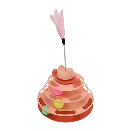 aqxreight Katzen -Turntable B Toy 4 Interactive Kätzchen Roller -Übungsspielzeug mit Feather Stickpink Katze Turntable Toycat Roller Toykitten Tower Roller Roller Toypet Toweret B Toycat aqxreight Katzen -Turntable B Toy 4 Interactive Kätzchen Roller -Übungsspielzeug mit Feather Stickpink Katze Turntable Toycat Roller Toykitten Tower Roller Roller Toypet Toweret B Toycat von aqxreight