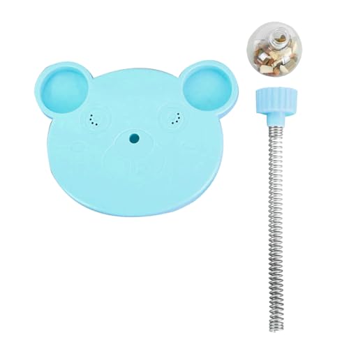 aqxreight Katzenspender Spielzeug Cute Bear Form Interactive Feeder für Katzen und Kleine Hunde Ideal für die Spielzeit (Blue) von aqxreight