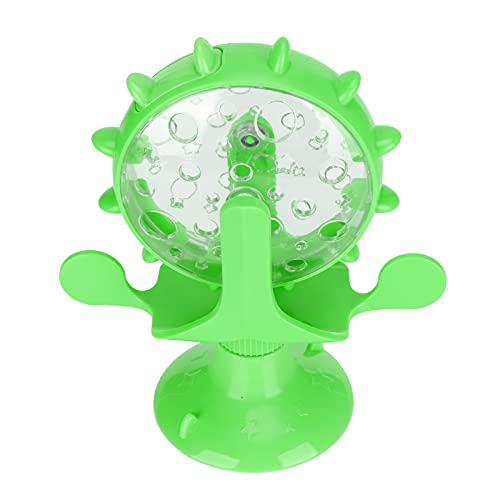 aqxreight Langlebiger Rotierender Katzenspielzeug für Lebensmittelleckage und Interaktives Spaß (Green) von aqxreight