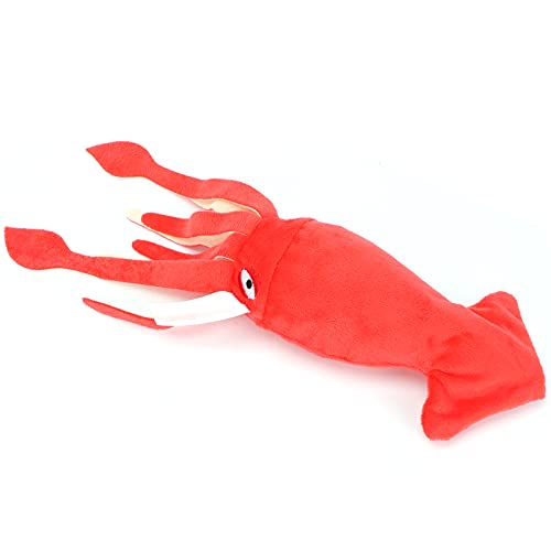aqxreight PET P Spielzeug Little Bucke Quietsch Innen Spielzeug Kichern Toymedium Rotes Tintenfisch Haustier für Pucket Pack Squeaky Bis Weiche Baumwolle Kaut (mittelgroßer roter Tintenfisch) von aqxreight