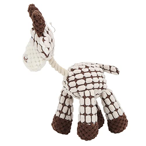 aqxreight Pet Quietsches Spielzeug für Spiel und Pflege-Interaktives Plüschhundspielzeug für Größengpt-4-Mini 重新发送 (Beige) von aqxreight