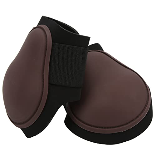 aqxreight Premium Horse Sehnenstiefel für Verbesserte Komfort und Stabilität in Training und Wettbewerben (braune Hinterbeine L Rot) von aqxreight