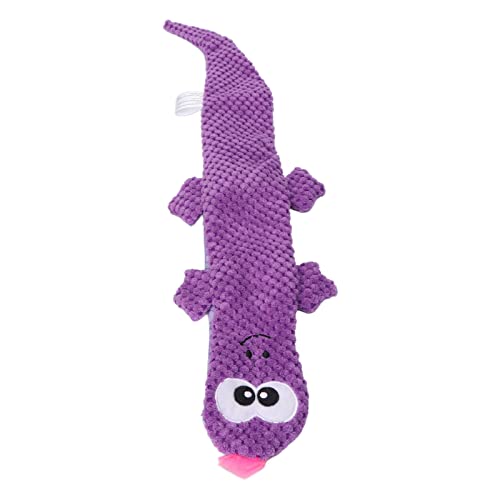 aqxreight Quietschendes Echsenhundspielzeug für Zähne Schleifen Training Plüschkauen Spielzeug für Haustierversorgungen Lila Lila (Purple) von aqxreight