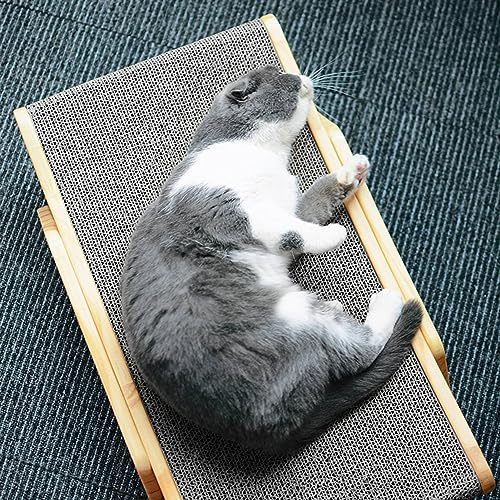 aqxreight Wellkatze Kratzplatte für Katzen Anpassungsfähige Kratzblock Bequeme Lounge für Haustiere (klar) von aqxreight