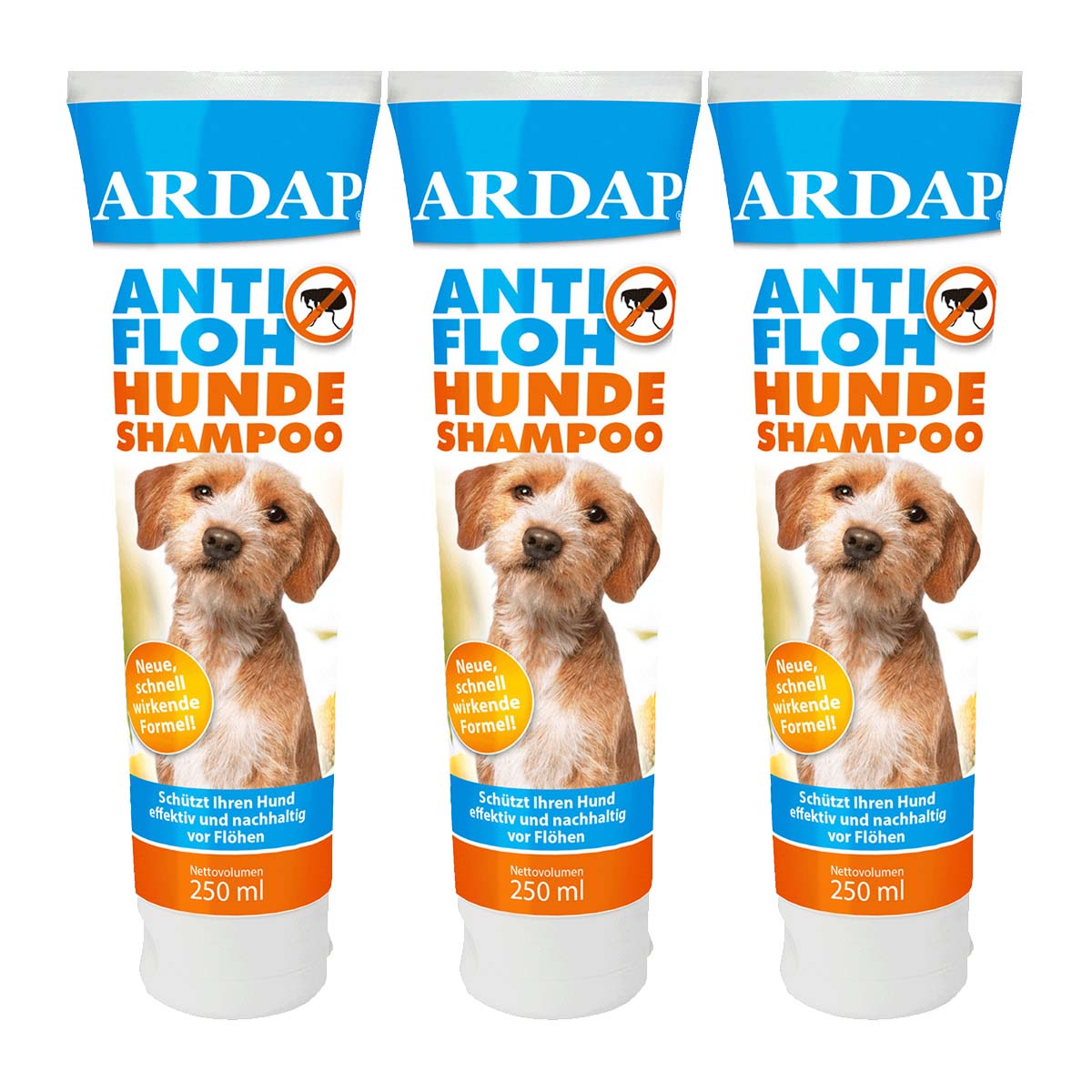 ARDAP Anti-Floh Shampoo für Hunde 3x250ml ARDAP Anti-Floh Shampoo für Hunde 3x250ml von ardap