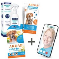 ARDAP Dr. Fressnapf Floh- und Zeckenschutz-Paket für Hunde M von ardap