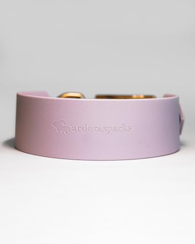 Biothane® Hundehalsband Flieder violett lila unifarben (XL 36-40,5cm) von ardor & sparks