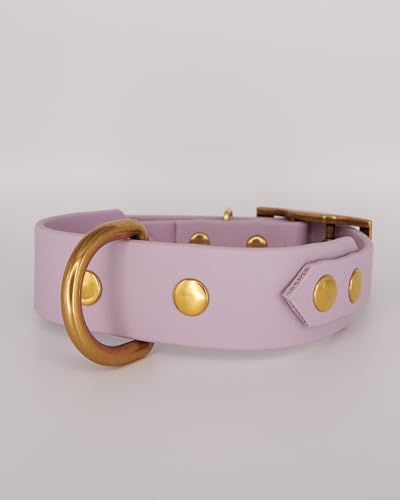 Biothane® Hundehalsband Flieder violett lila unifarben (XS 25-29,5cm) von ardor & sparks