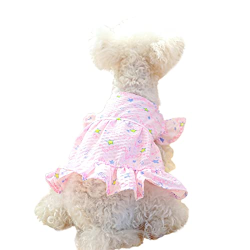 areclern Hundekleid Pe Hund Katze Sommer Kostüm Wellenrand Heimtierbedarf Rosa S von areclern