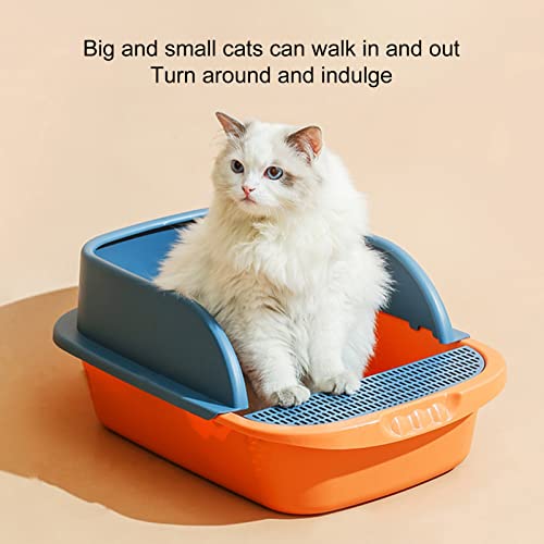 areclern Katzentoilette Längliche Form Katzentoilette Erhöhen Sie Katzensachen Orange areclern Katzentoilette Längliche Form Katzentoilette Erhöhen Sie Katzensachen Orange von areclern