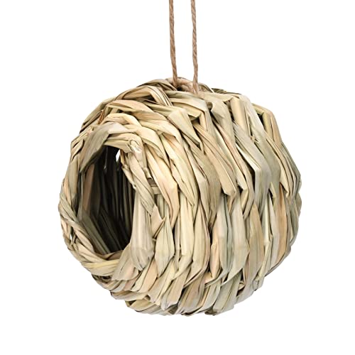 areclern Kolibri-Nest, Kolibri-Nest, Hof, hängende Vogelhütte, handgewebte Gartendekoration L von areclern