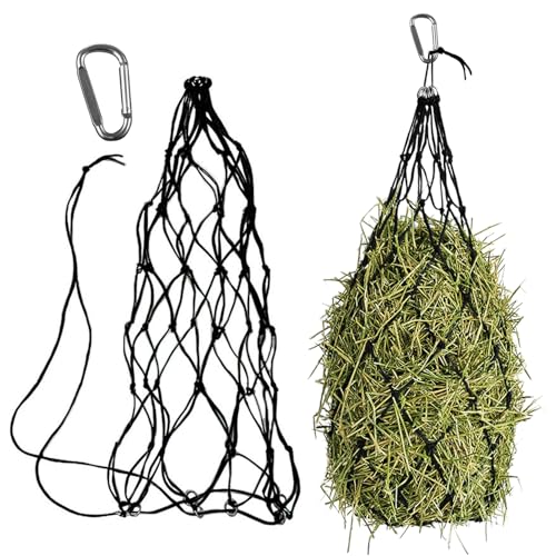 1 Stück Heunetz für Pferde, Heunetz Engmaschig, Heutasche Pferd mit Ringen und Karabinerhaken, für Pferde für Füttere Pferde, Ziegen und Esel 1 Stück Heunetz für Pferde, Heunetz Engmaschig, Heutasche Pferd mit Ringen und Karabinerhaken, für Pferde für Füttere Pferde, Ziegen und Esel von arrderly