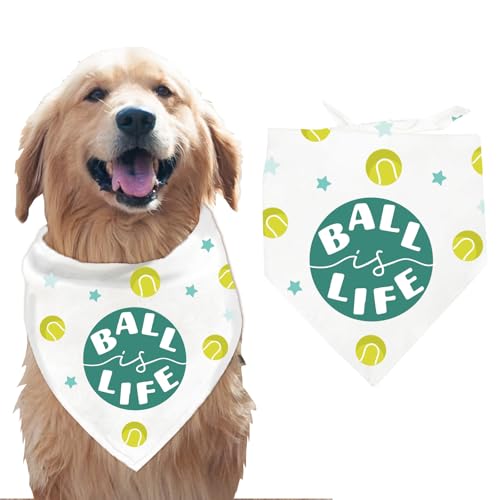 arricraft 1 Stück Haustier Hundehalstuch Dreieckiges Haustier Halstuch Mit Den Worten „Ball is Life“ Und Sternmuster Verstellbar Bequem Lätzchen Waschbar Baumwollschal Halstuch Für Große Hunde arricraft 1 Stück Haustier Hundehalstuch Dreieckiges Haustier Halstuch Mit Den Worten „Ball is Life“ Und Sternmuster Verstellbar Bequem Lätzchen Waschbar Baumwollschal Halstuch Für Große Hunde von arricraft