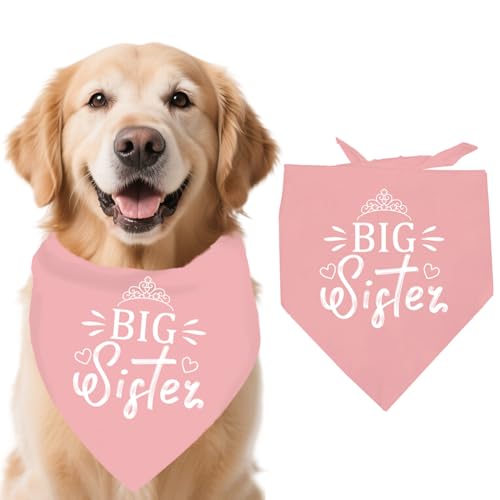 arricraft 1 verstellbares Dreieck Hundehalstuch Aus Ungebleichter Baumwolle Rosa Haustier Halstücher Mit „Große Schwester“ Motiv Für Hundeliebhaber Requisiten Für Die Enthüllung 55x55x78cm arricraft 1 verstellbares Dreieck Hundehalstuch Aus Ungebleichter Baumwolle Rosa Haustier Halstücher Mit „Große Schwester“ Motiv Für Hundeliebhaber Requisiten Für Die Enthüllung 55x55x78cm von arricraft