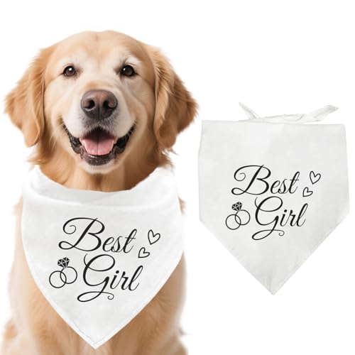 arricraft 1 verstellbares Dreieckiges Hundehalstuch Aus Ungebleichter Baumwolle Weiß Haustierschal Mit Dem Thema „Bestes Mädchen“ Befördert Zum Großen Bruder Für Die Hochzeit Hundeliebhaber 55x55x78cm arricraft 1 verstellbares Dreieckiges Hundehalstuch Aus Ungebleichter Baumwolle Weiß Haustierschal Mit Dem Thema „Bestes Mädchen“ Befördert Zum Großen Bruder Für Die Hochzeit Hundeliebhaber 55x55x78cm von arricraft