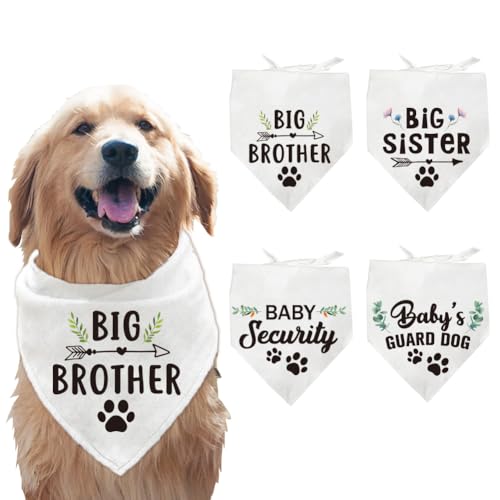 arricraft 4 Stück Polyester Halstücher Für Haustiere Schal Mit Schwangerschaftsankündigung Für Haustiere Waschbar Dreieckiger Stoff Haustier Bandanas Für Kleine Mittelgroße Und Hunde Kleidung Zubehör arricraft 4 Stück Polyester Halstücher Für Haustiere Schal Mit Schwangerschaftsankündigung Für Haustiere Waschbar Dreieckiger Stoff Haustier Bandanas Für Kleine Mittelgroße Und Hunde Kleidung Zubehör von arricraft