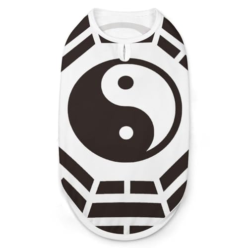 Feng Shui von Yin und Yang, modische Haustierweste, leicht zu tragende Hundekleidung für kleine Hunde, tägliche Spaziergänge, Größe S von asbwuo