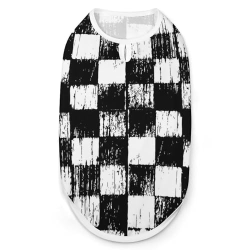Grunge Chess Cell Modische Haustierweste, leicht zu tragende Hundekleidung für kleine Hunde, tägliche Spaziergänge, L Grunge Chess Cell Modische Haustierweste, leicht zu tragende Hundekleidung für kleine Hunde, tägliche Spaziergänge, L von asbwuo