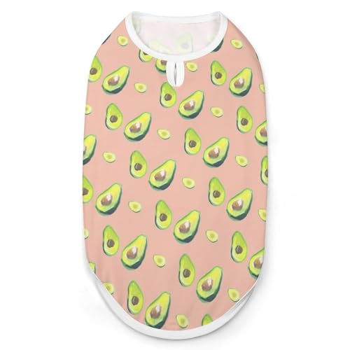 Lustige Avocado-Mode-Haustierweste, leicht zu tragende Hundekleidung für kleine Hunde, tägliche Spaziergänge, Größe L von asbwuo