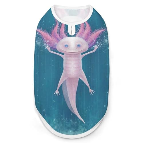Lustige Axolotl-Mode-Haustierweste, leicht zu tragende Hundekleidung für kleine Hunde, tägliche Spaziergänge, XL Lustige Axolotl-Mode-Haustierweste, leicht zu tragende Hundekleidung für kleine Hunde, tägliche Spaziergänge, XL von asbwuo