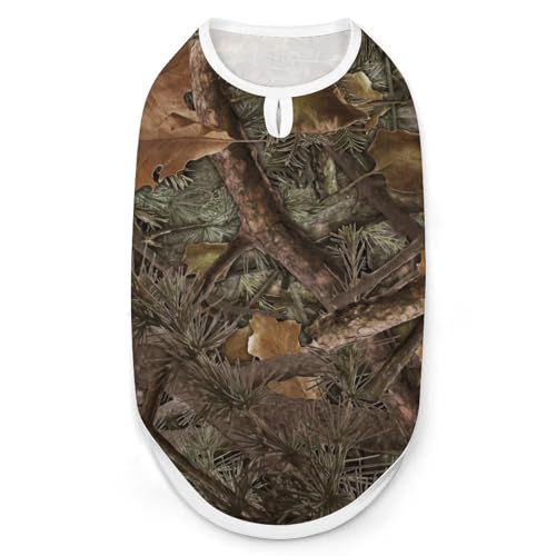 Modische Haustierweste mit Camouflage-Muster, leicht zu tragende Hundekleidung für kleine Hunde, tägliche Spaziergänge, XL von asbwuo
