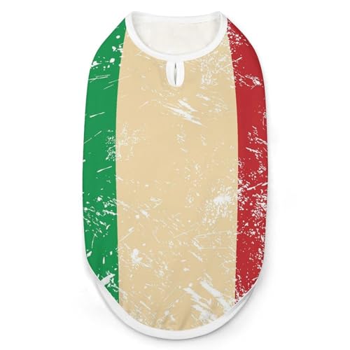Modische Haustierweste mit Italienischer Retro-Flagge, leicht zu tragende Hundekleidung für kleine Hunde, tägliche Spaziergänge, Größe S Modische Haustierweste mit Italienischer Retro-Flagge, leicht zu tragende Hundekleidung für kleine Hunde, tägliche Spaziergänge, Größe S von asbwuo