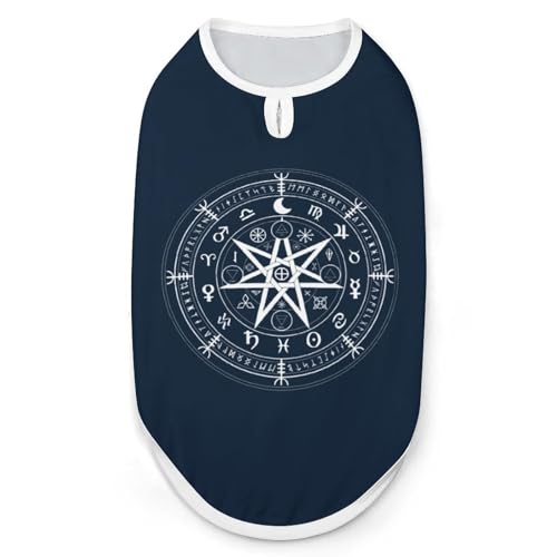 Modische Haustierweste mit Sternzeichen-Horoskop, leicht zu tragende Hundekleidung für kleine Hunde, tägliche Spaziergänge, Größe 2XL Modische Haustierweste mit Sternzeichen-Horoskop, leicht zu tragende Hundekleidung für kleine Hunde, tägliche Spaziergänge, Größe 2XL von asbwuo