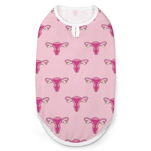 Modische Haustierweste mit weiblichem rosa Uterus, leicht zu tragende Hundekleidung für kleine Hunde, tägliche Spaziergänge, Größe 2XL Modische Haustierweste mit weiblichem rosa Uterus, leicht zu tragende Hundekleidung für kleine Hunde, tägliche Spaziergänge, Größe 2XL von asbwuo
