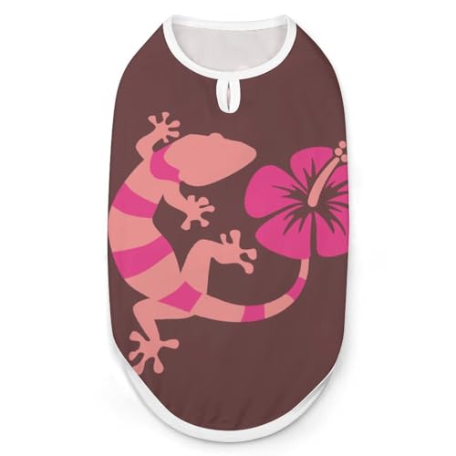Niedlicher mit Hibiskus, modische Haustierweste, leicht zu tragende Hundekleidung für kleine Hunde, tägliche Spaziergänge, Größe M von asbwuo
