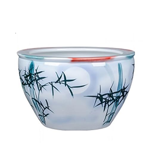 Aquarium Handbemalte Keramik Außenhof Garten Fisch Tank Balkon Seerose Lotus Tank Innendekoration Ornamente Fisch Tank Dekorationen Aquarium Handbemalte Keramik Außenhof Garten Fisch Tank Balkon Seerose Lotus Tank Innendekoration Ornamente Fisch Tank Dekorationen von asdchZen