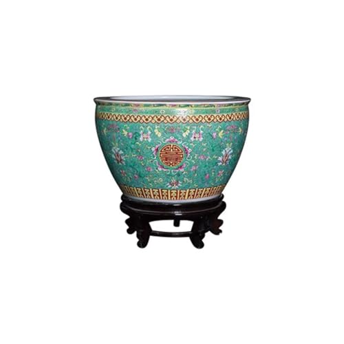 Aquarium Handbemaltes Pastell-Keramik-Aquarium, Retro-Wohnzimmer, Innenhof, Kalligraphie Und Malerei, Wassertank-Ornamente, Aquarium-Dekoration Aquarium Handbemaltes Pastell-Keramik-Aquarium, Retro-Wohnzimmer, Innenhof, Kalligraphie Und Malerei, Wassertank-Ornamente, Aquarium-Dekoration von asdchZen