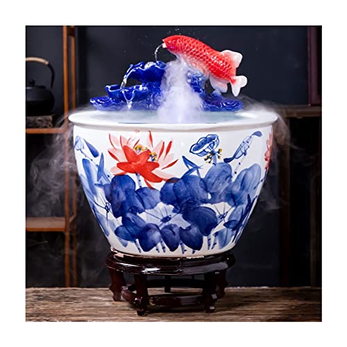 Aquarium Im Chinesischen Stil, Keramik-Fischglas, Büro, Wohnzimmer, Balkon, Vom Boden Bis Zur Decke, Haus, Zirkulationsfluss, Wasserornament, Innenhof, Goldfischglas, Fischtank-Dekoration Aquarium Im Chinesischen Stil, Keramik-Fischglas, Büro, Wohnzimmer, Balkon, Vom Boden Bis Zur Decke, Haus, Zirkulationsfluss, Wasserornament, Innenhof, Goldfischglas, Fischtank-Dekoration von asdchZen