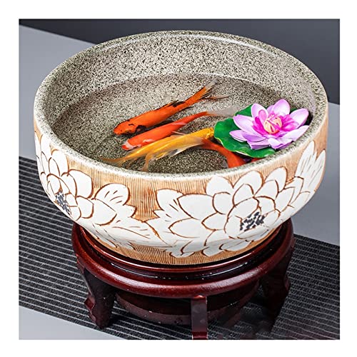 Aquarium Im Chinesischen Stil, Keramik-Fischglas, Für Den Schreibtisch, Fischzucht, Aquarium, Wohnzimmer, Balkon, Blau-Weiß, Bergflussbecken, Büro, Zierfischzuchtbecken, Aquarium-Dekoration Aquarium Im Chinesischen Stil, Keramik-Fischglas, Für Den Schreibtisch, Fischzucht, Aquarium, Wohnzimmer, Balkon, Blau-Weiß, Bergflussbecken, Büro, Zierfischzuchtbecken, Aquarium-Dekoration von asdchZen