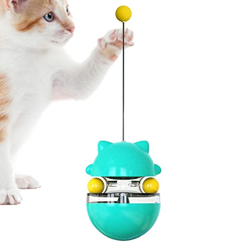 astound Pet Tumbler Spielzeug, Katzenleckerbällchen, Cat Leak Feeder Katzenspielzeug Tumbler Sphärisches interaktives Spielzeug 360 Grad drehbarer Teaser für Katzen von astound