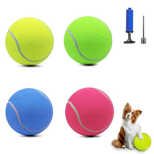 atbuym Tennisball für Hunde, übergroß, 24,1 cm, 4 Stück atbuym Tennisball für Hunde, übergroß, 24,1 cm, 4 Stück von atbuym