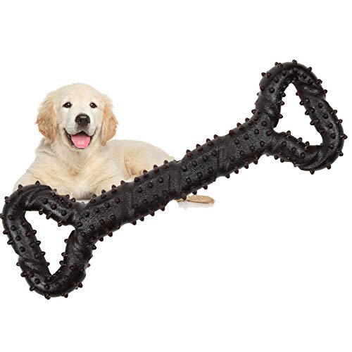atopo Robustes Hundespielzeug 13 Inch Knochen geformt Kauspielzeug aus Hartgummi mit Konvexes Design stark interaktives Spielzeug für große kleine Hunde, Zähne reinigen und Zahnfleisch massieren atopo Robustes Hundespielzeug 13 Inch Knochen geformt Kauspielzeug aus Hartgummi mit Konvexes Design stark interaktives Spielzeug für große kleine Hunde, Zähne reinigen und Zahnfleisch massieren von atopo
