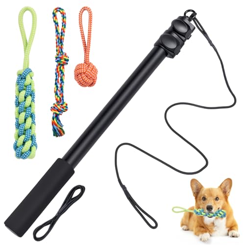 autozen Reizangel Hunde, 6 Stücke Reizangel 102cm für Hunde längenverstellbar Hundespielzeug aus Aluminiumlegierung mit 3 Hundespielzeug Seil für Training autozen Reizangel Hunde, 6 Stücke Reizangel 102cm für Hunde längenverstellbar Hundespielzeug aus Aluminiumlegierung mit 3 Hundespielzeug Seil für Training von autozen
