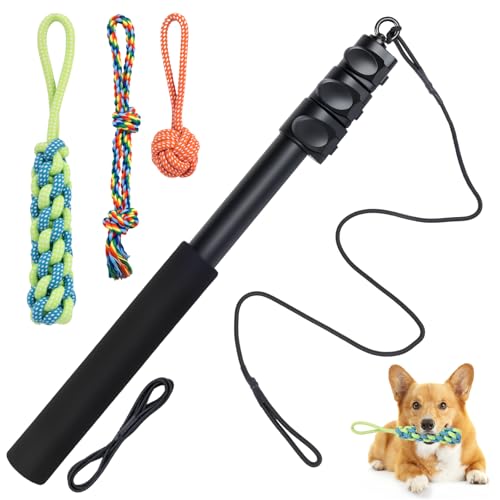 autozen Reizangel Hunde, 6 Stücke Reizangel 124cm für Hunde längenverstellbar Hundespielzeug aus Aluminiumlegierung mit 3 Hundespielzeug Seil für Training autozen Reizangel Hunde, 6 Stücke Reizangel 124cm für Hunde längenverstellbar Hundespielzeug aus Aluminiumlegierung mit 3 Hundespielzeug Seil für Training von autozen