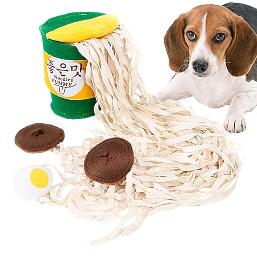 Hundespielzeug – Ramen Cup Bubble Bucket Hundespielzeug, Verstecken und Suchen Welpenspielzeug, waschbar, Plüsch-Sound, zum Verstecken von Futter und Schnüffelspielzeug, Trainings-Haustierbedarf für von awakentti