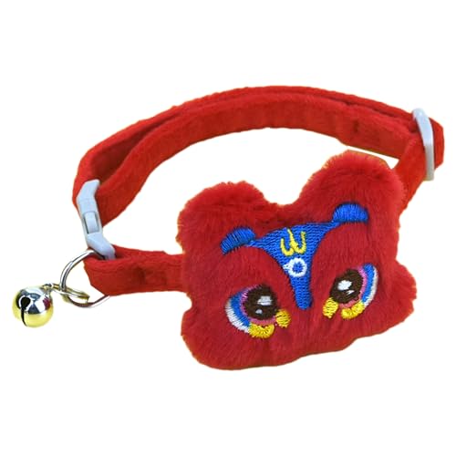 Katzenhalsband mit Glöckchen, verstellbares süßes Löwen-Katzenhalsband, Katzen-Fliege, Katzen-Neujahrs-Outfit, Haustierzubehör, Haustier-Geschenke für Festivals, Partys für Mädchen, Jungen, Katze, Katzenhalsband mit Glöckchen, verstellbares süßes Löwen-Katzenhalsband, Katzen-Fliege, Katzen-Neujahrs-Outfit, Haustierzubehör, Haustier-Geschenke für Festivals, Partys für Mädchen, Jungen, Katze, von awakentti