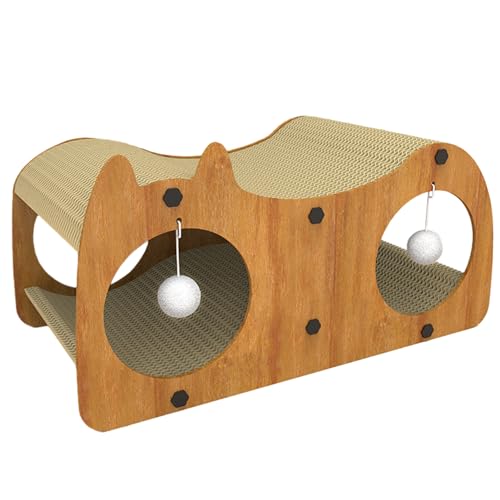 Katzenhaus aus Karton, Integrierter Kratzbaum für Indoor-Katzen, Katzenhaus aus Karton mit Kratzer, Katzenhaus aus Karton für Indoor-Katzen, Möbelschutz Katzenhaus aus Karton, Integrierter Kratzbaum für Indoor-Katzen, Katzenhaus aus Karton mit Kratzer, Katzenhaus aus Karton für Indoor-Katzen, Möbelschutz von awakentti